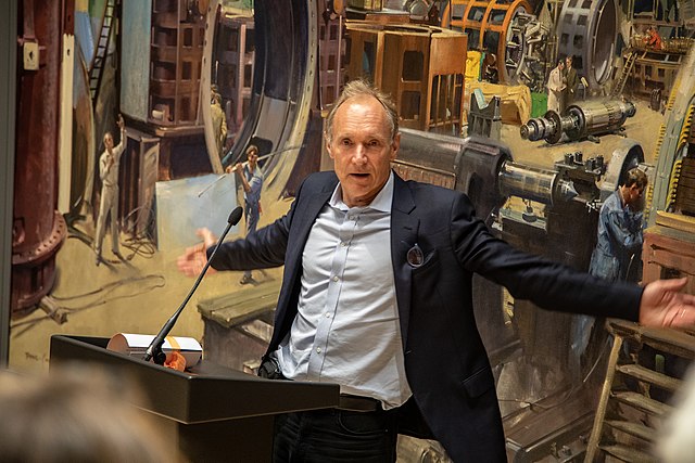 Tim Berners-Lee at the Science Museum for the Web@30 event, March 2019